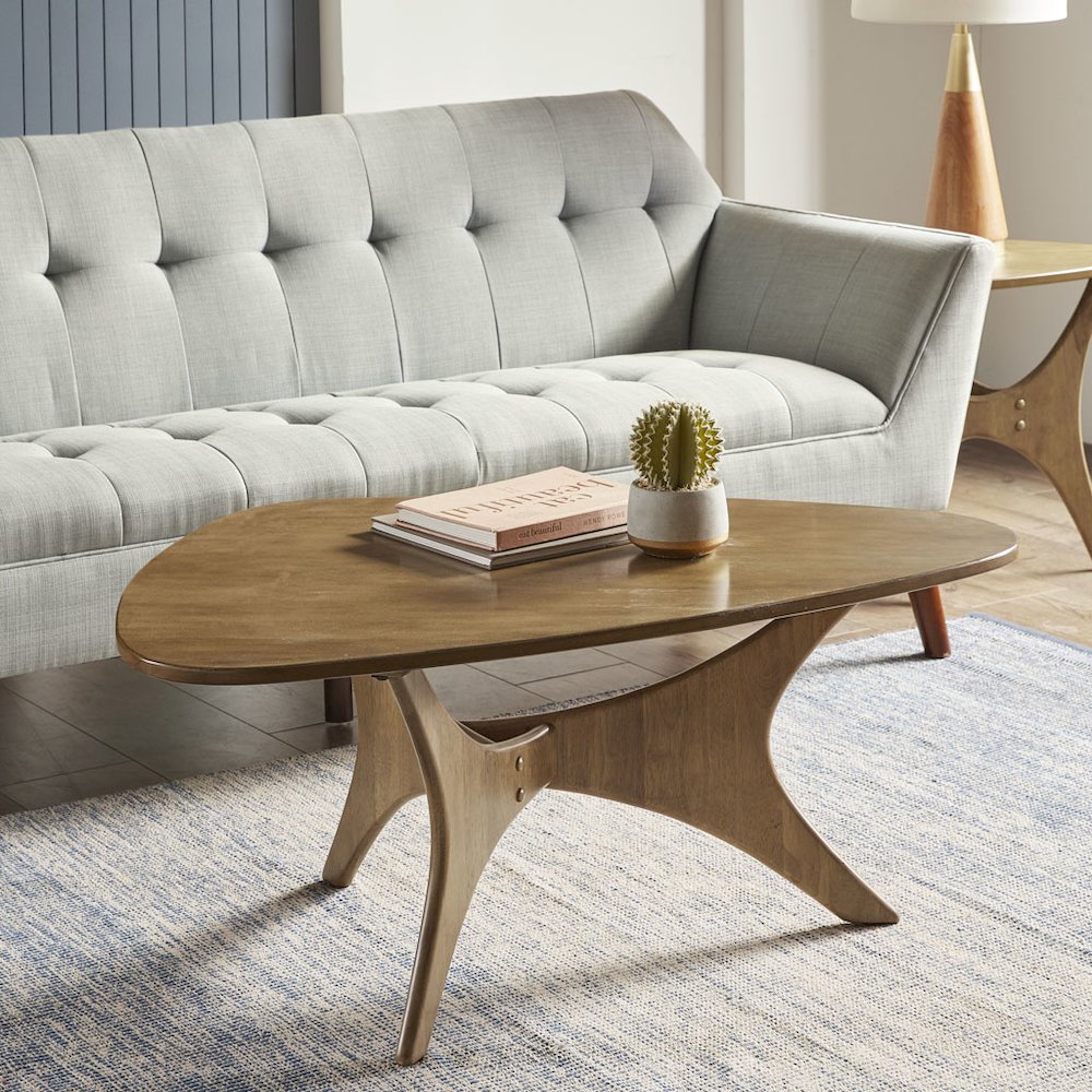 Triangle Wood Coffee table. Picture 4