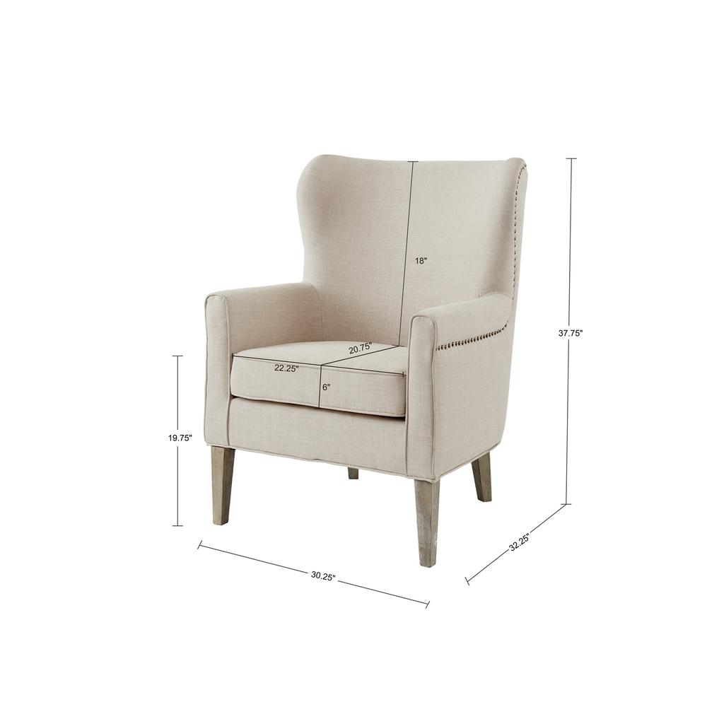 Accent Wingback Chair. Picture 1