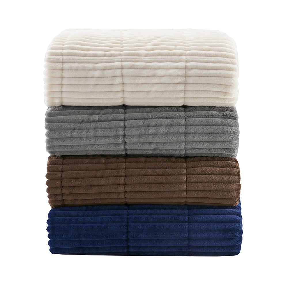Oversized Plush Down Alternative Filled Throw. Picture 1