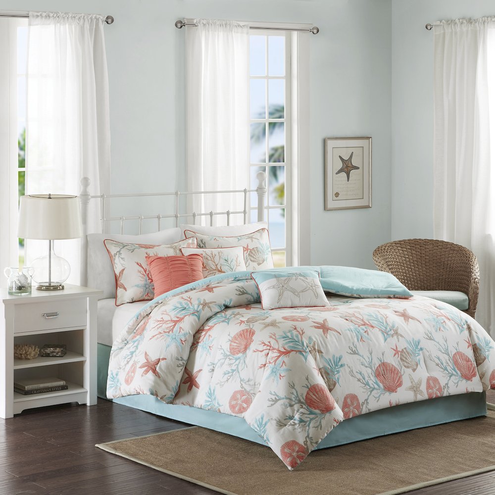 7 Piece Cotton Sateen Comforter Set. Picture 4