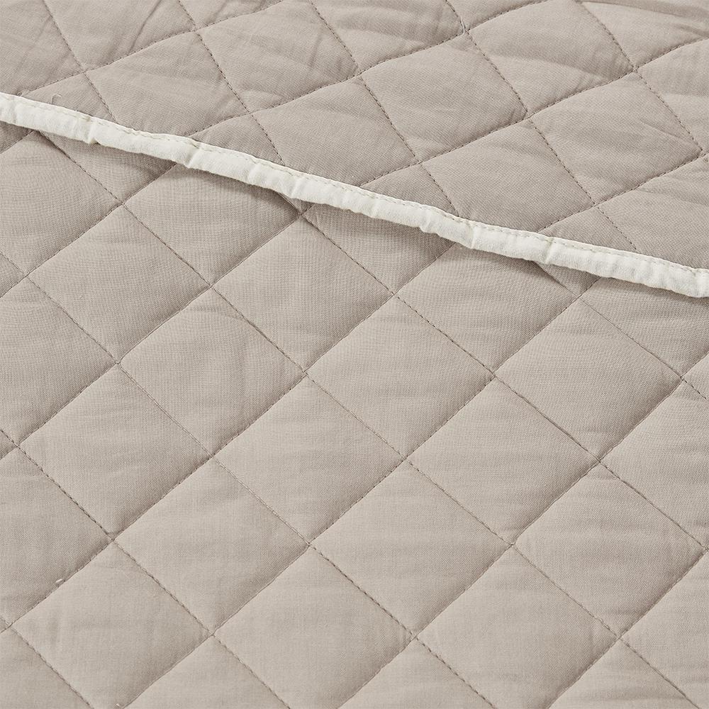 Breanna 6 Piece Cotton Daybed Cover Set, Khaki color. Picture 5