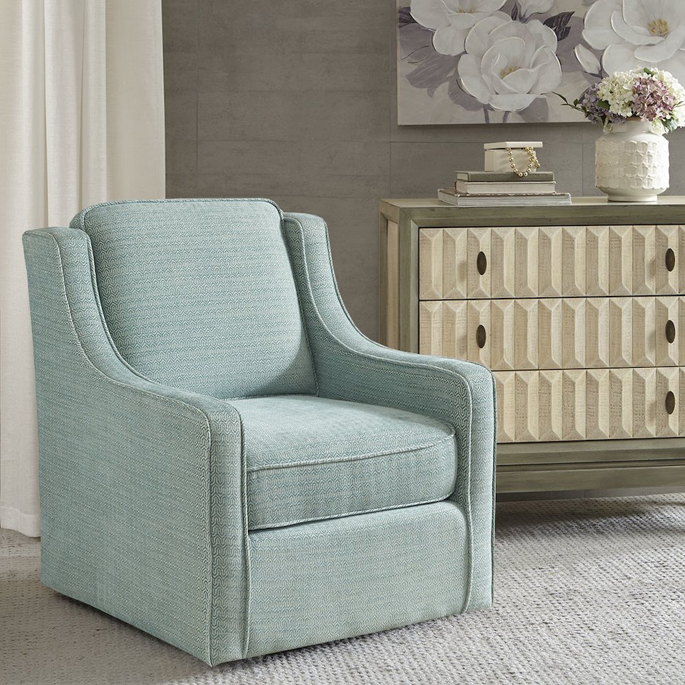 Chenille Swivel Chair. Picture 4