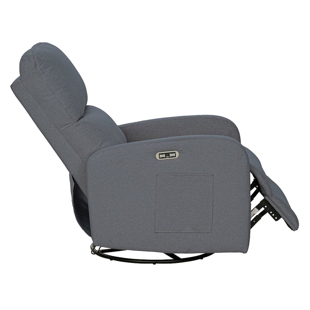 Dakota Power Recliner 3-in-1 with Swivel, Glider, Charging Station. Picture 3