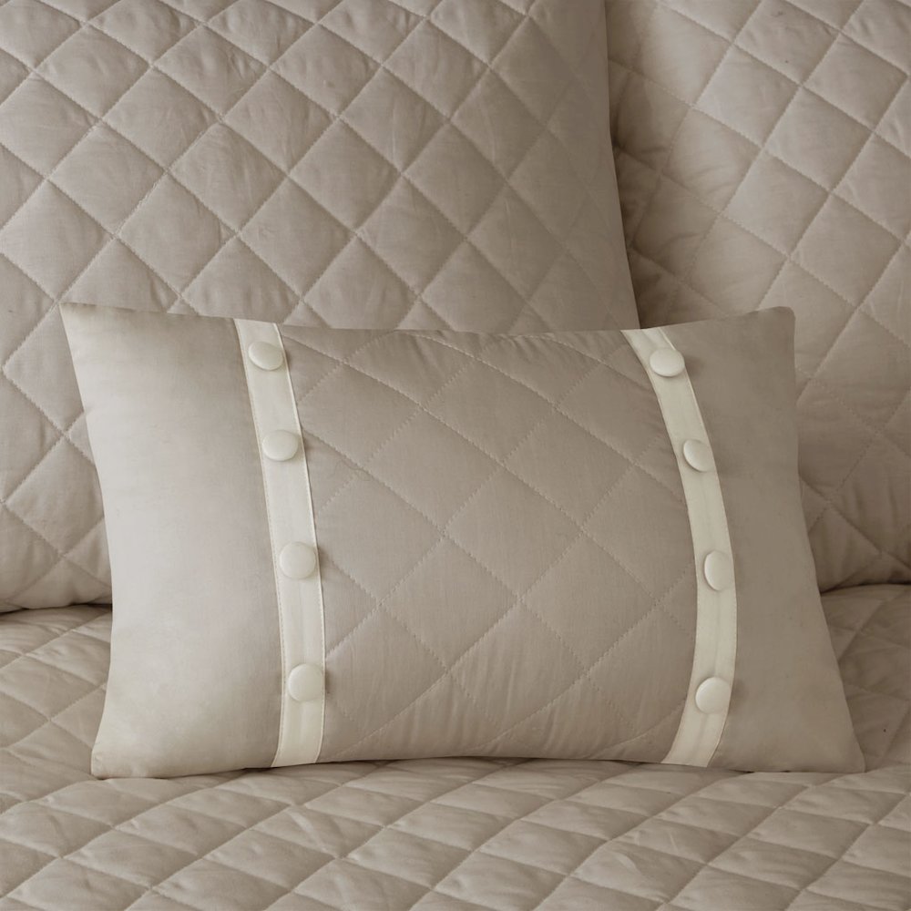 4 Piece Cotton Reversible Tailored  Bedspread  Set. Picture 1