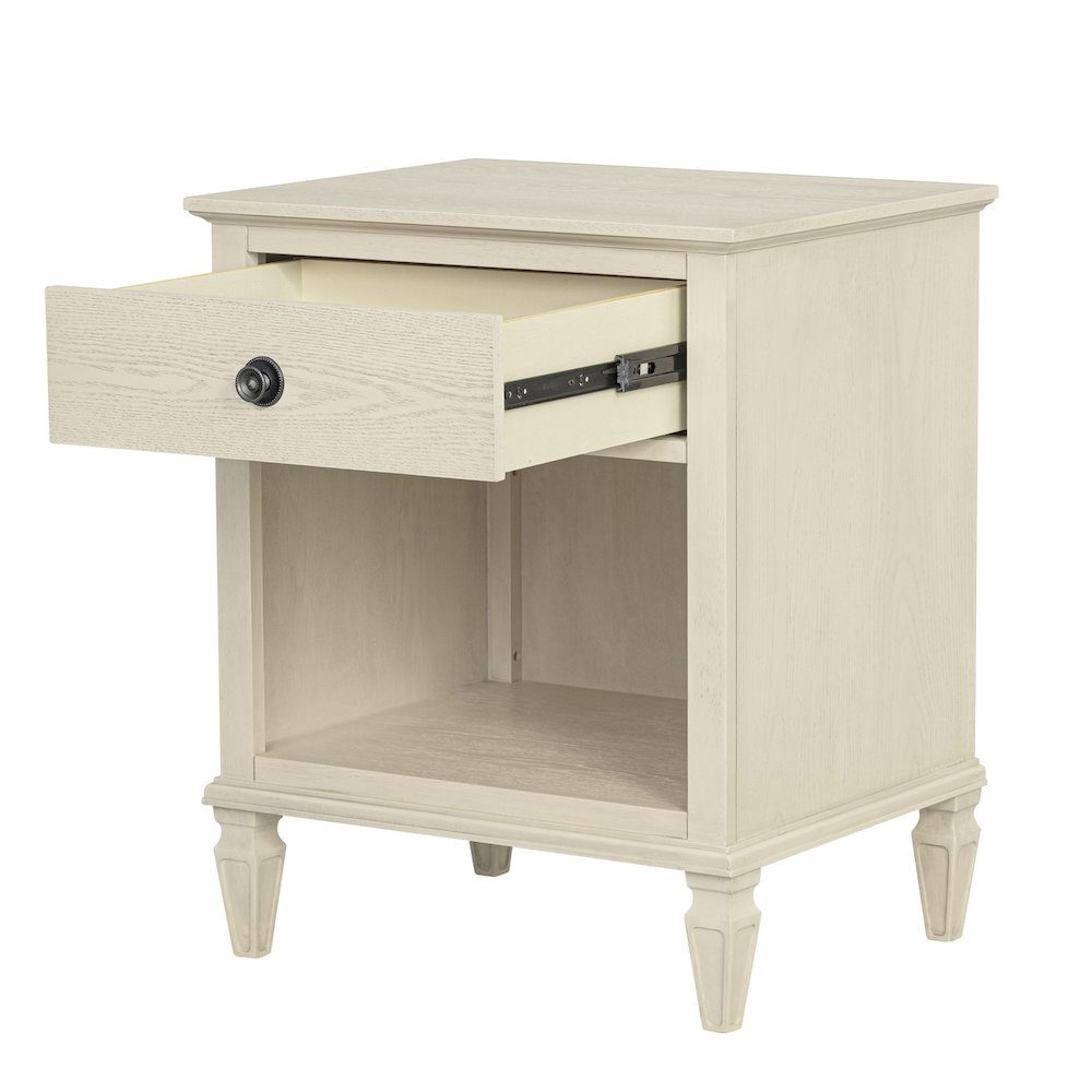 Victoria Nightstand, Antique Cream color. Picture 1