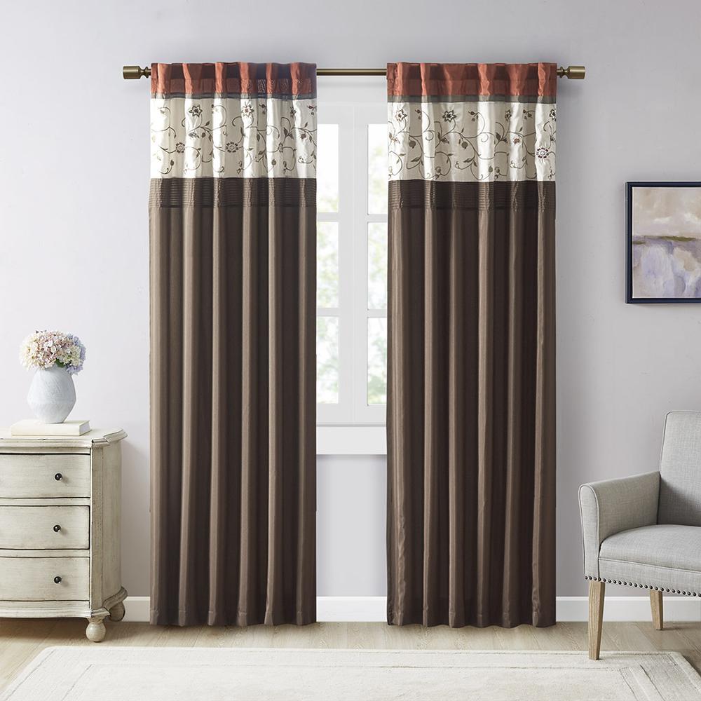 Embroidered Curtain Panel. Picture 4