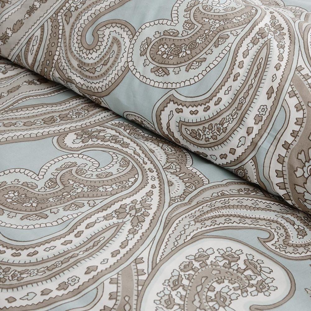 Ronan 5 Piece Cotton Comforter Set, Blue color. Picture 2