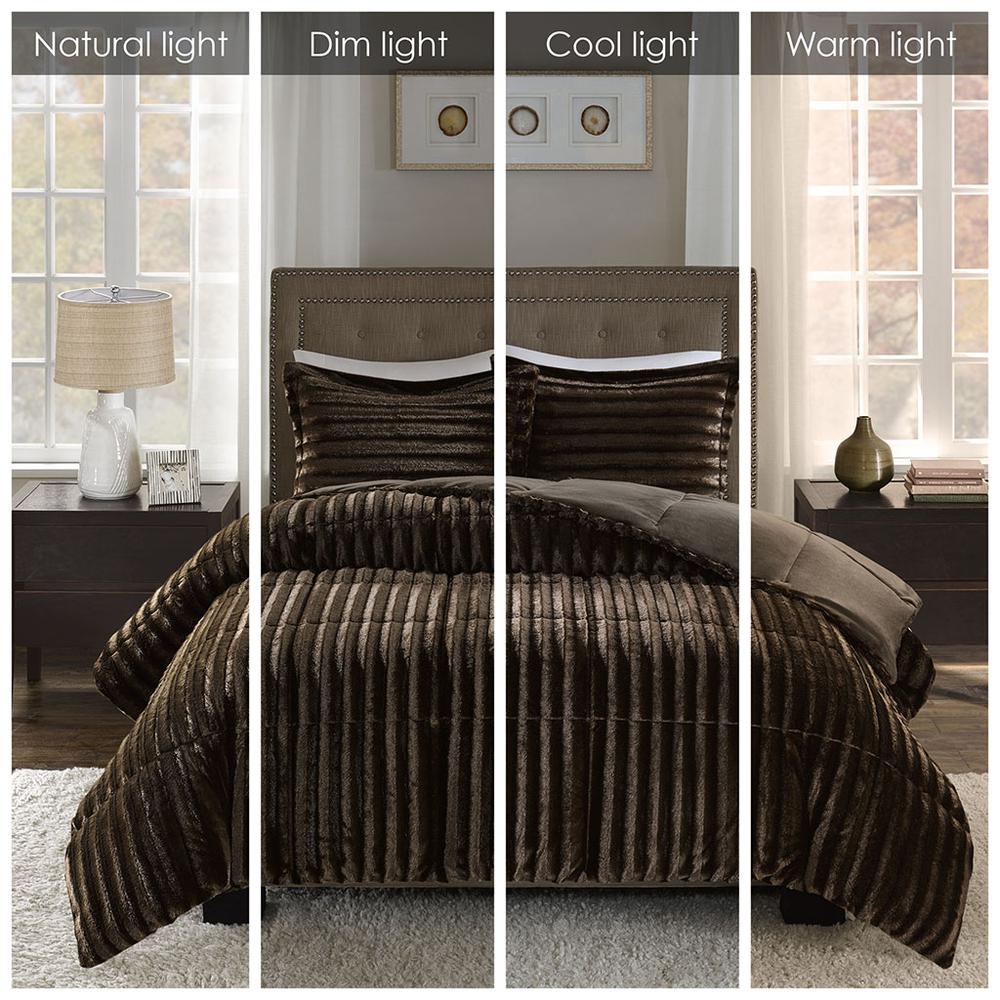Faux Fur Comforter Mini Set. Picture 2