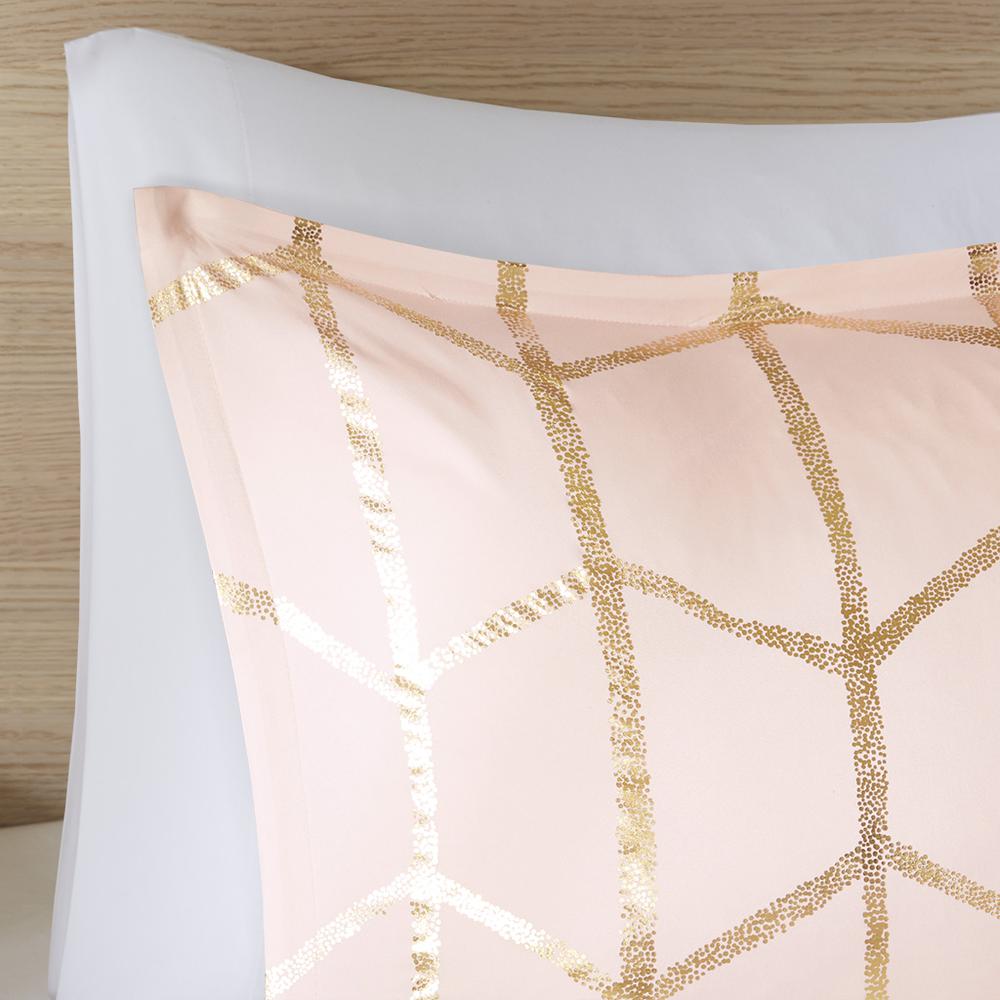 Blush & Gold Geometric Comforter Set, Belen Kox. Picture 2