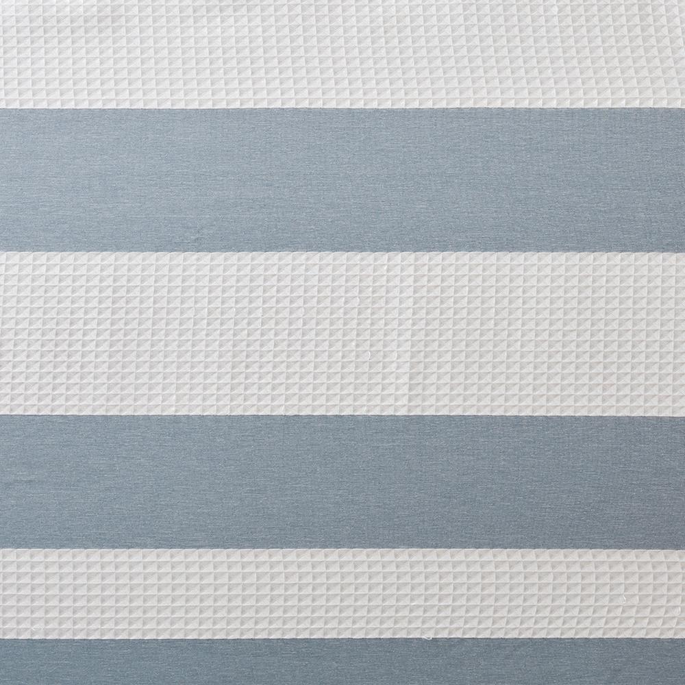 Blue Spa Waffle Shower Curtain, Belen Kox. Picture 2