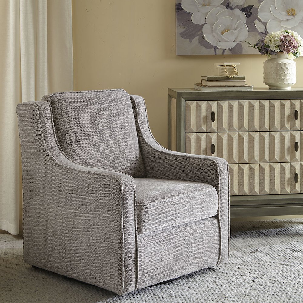 Chenille Swivel Chair. Picture 4