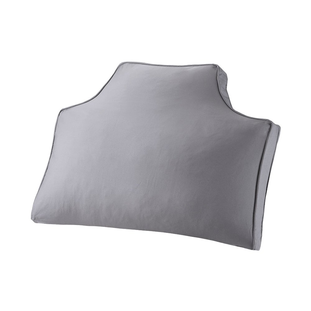 Elegant Grey Cotton Headboard Pillow, Belen Kox. Picture 1