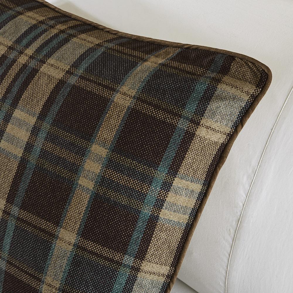 Hadley Plaid Oversized Cozy Spun Comforter Set, Multi color. Picture 5
