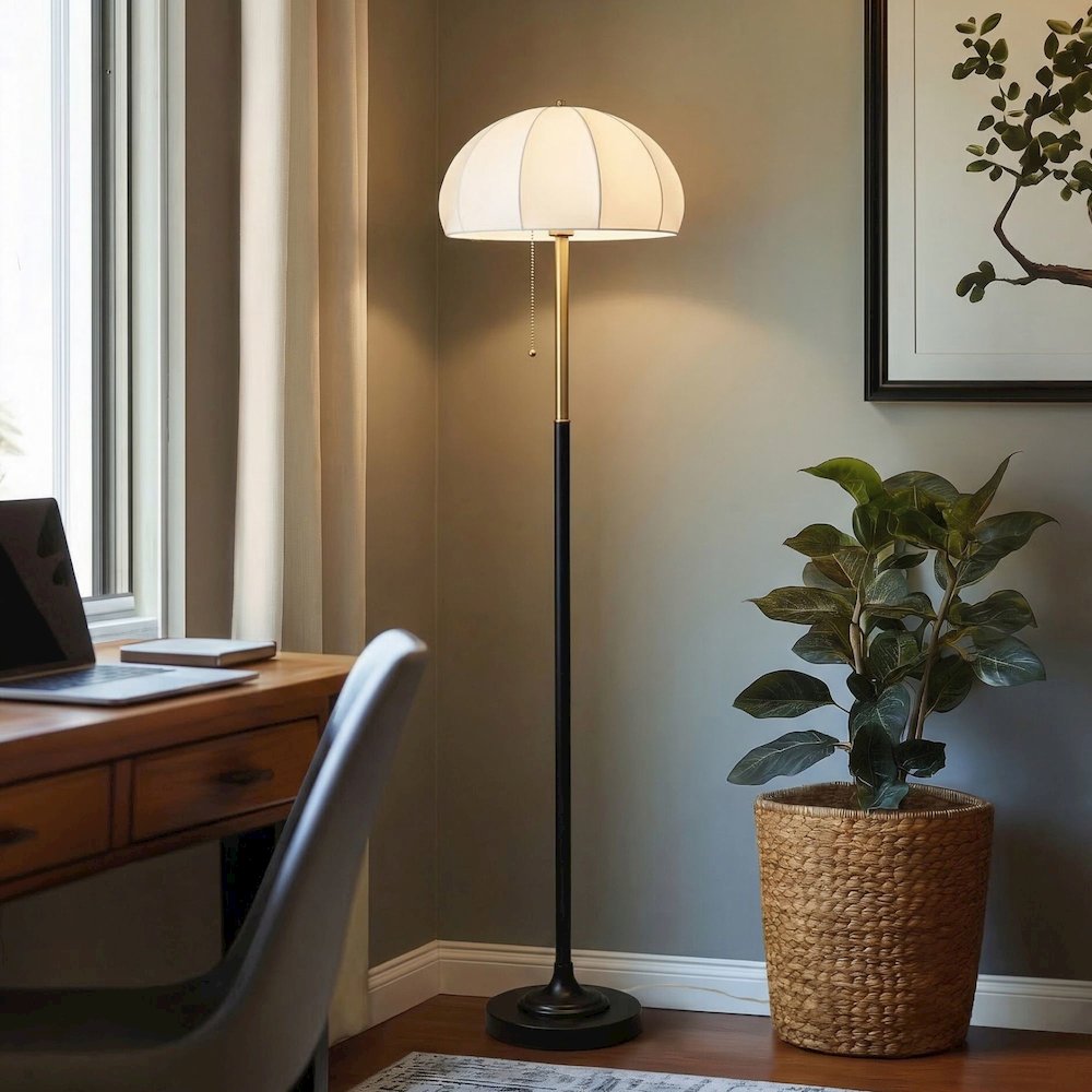 Serin Dimmable Floor Lamp with Dome Shade. Picture 5