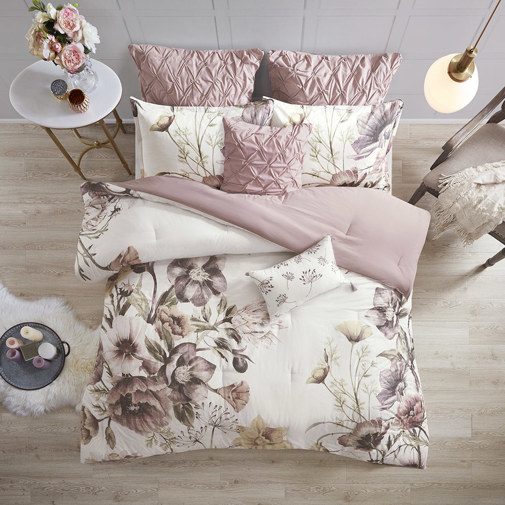 8 Piece Cotton Printed Comforter Set. Picture 3