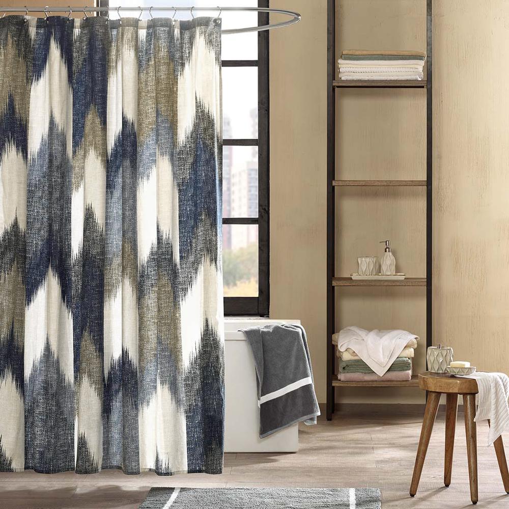 Cotton Printed Shower Curtain. Picture 4