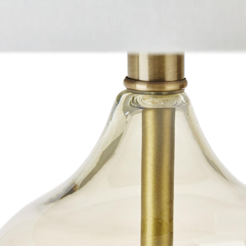 Curved Glass Table Lamp, Set of 2. Picture 3