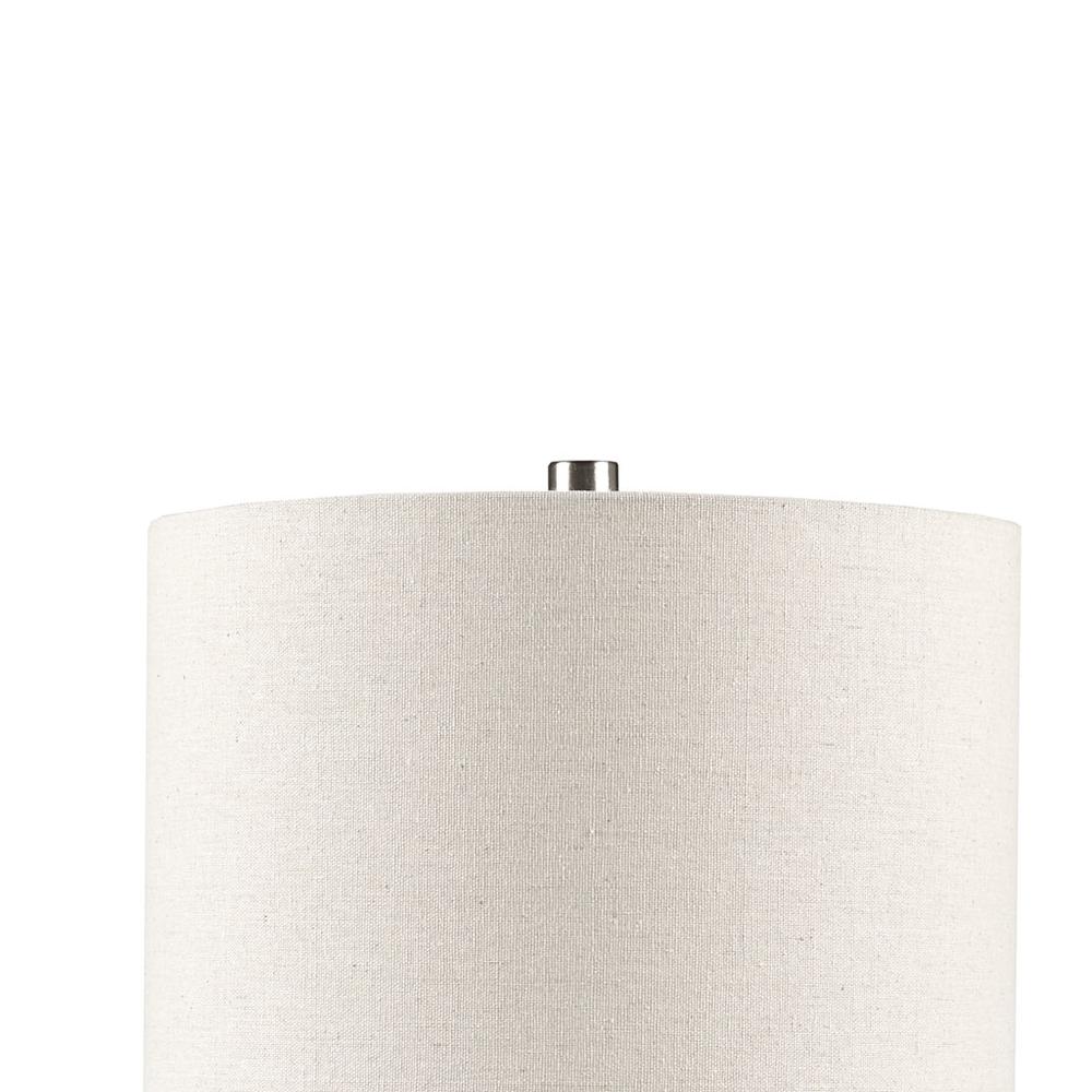 Triangular Ceramic and Wood Table Lamp. Picture 3