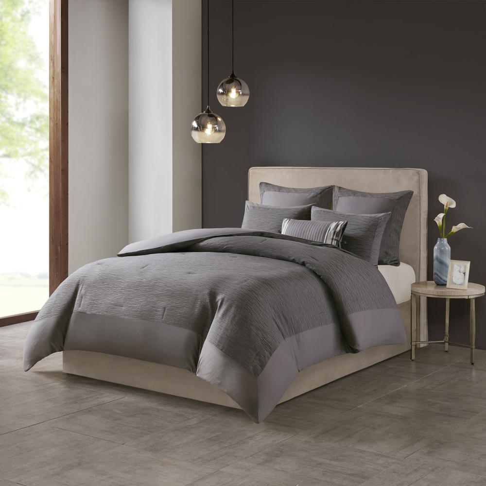 Cotton Blend Yarn Dyed 3 Piece Comforter Set. Picture 2