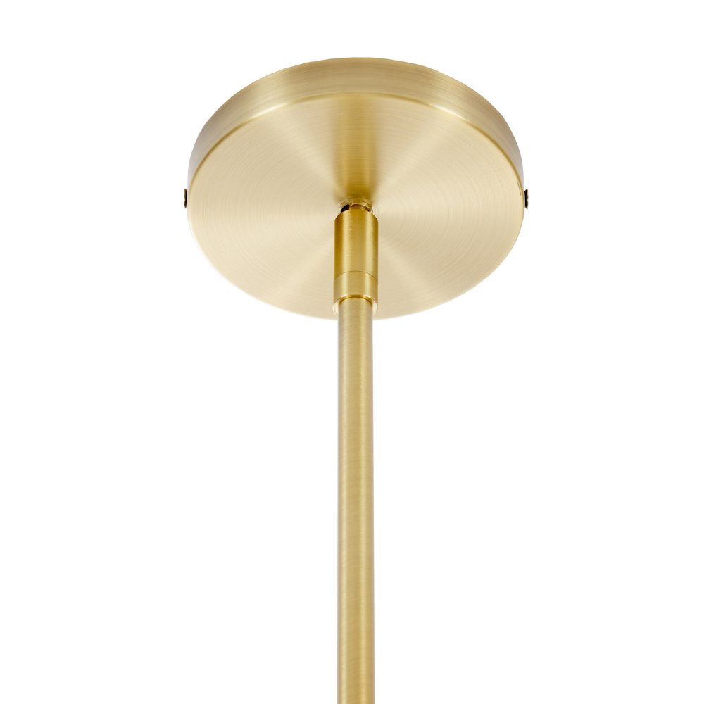 5-Light White Drum Shade Chandelier. Picture 4