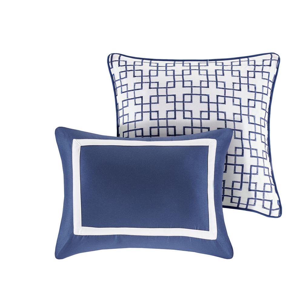 Navy Luxe 8 Piece Comforter Set, Belen Kox. Picture 12