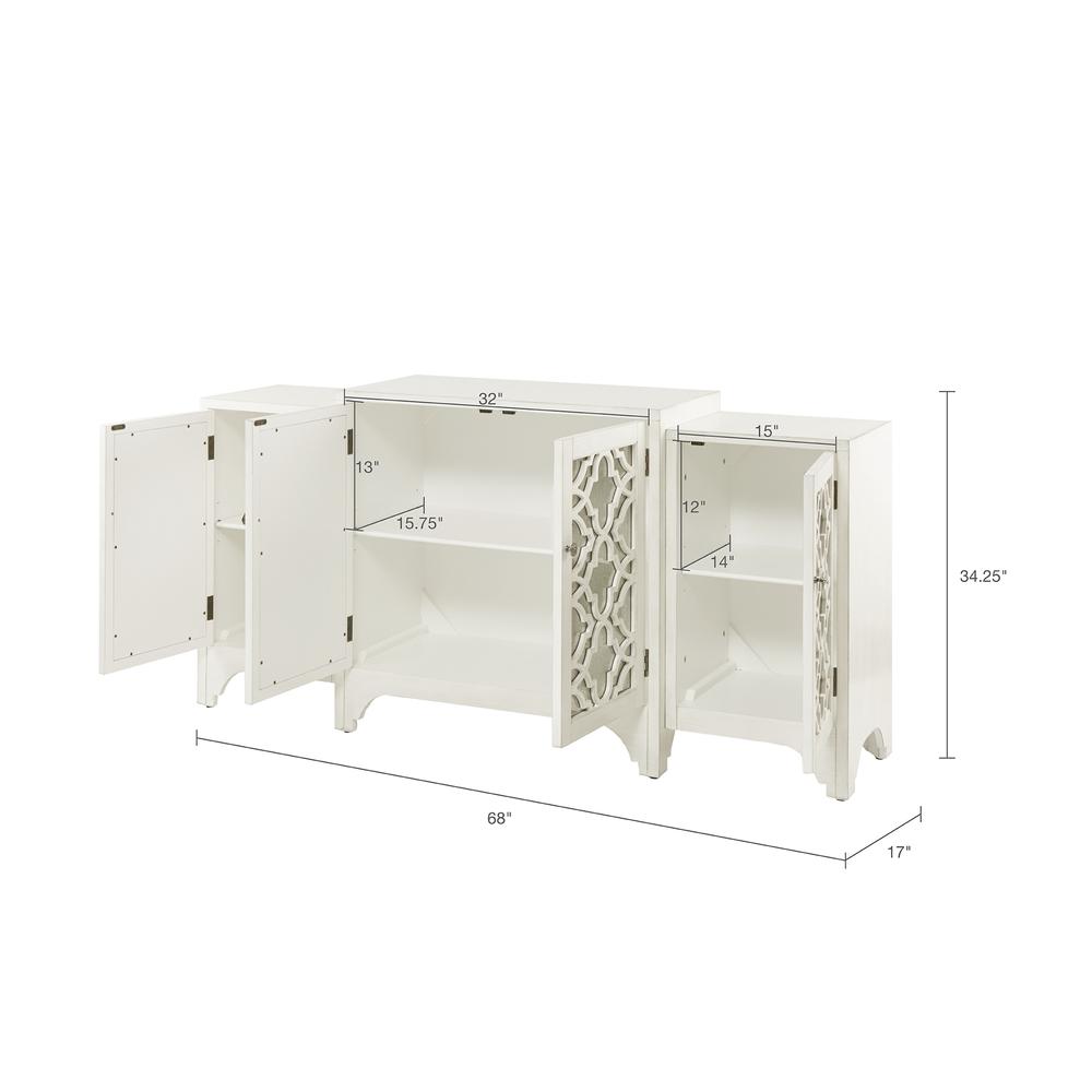 Dining Buffet Server Quaterfoil Design Kitchen Storage Cabinet. Picture 3