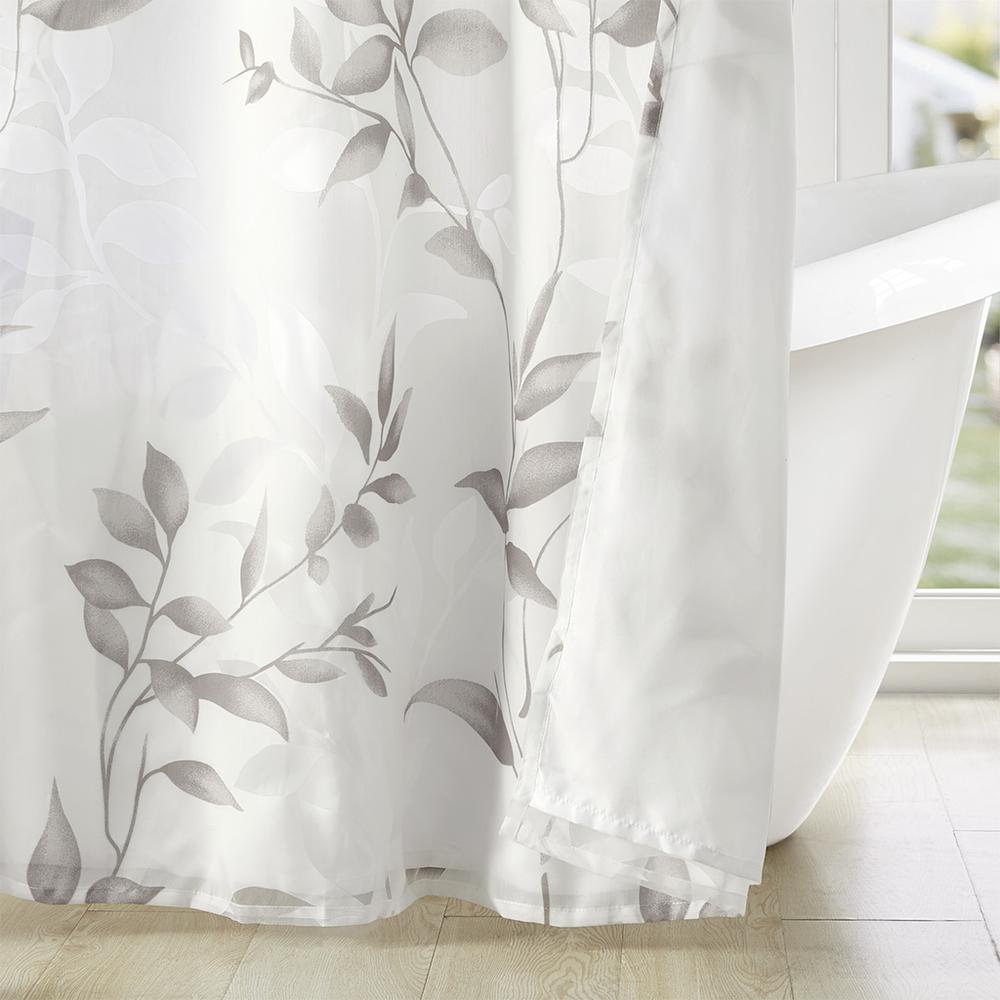 Burnout Printed Shower Curtain. Picture 2