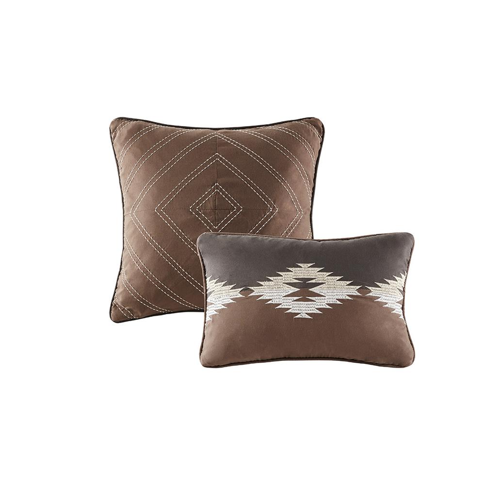 Bitter Creek Oversized Comforter Set, Grey/Brown color. Picture 1