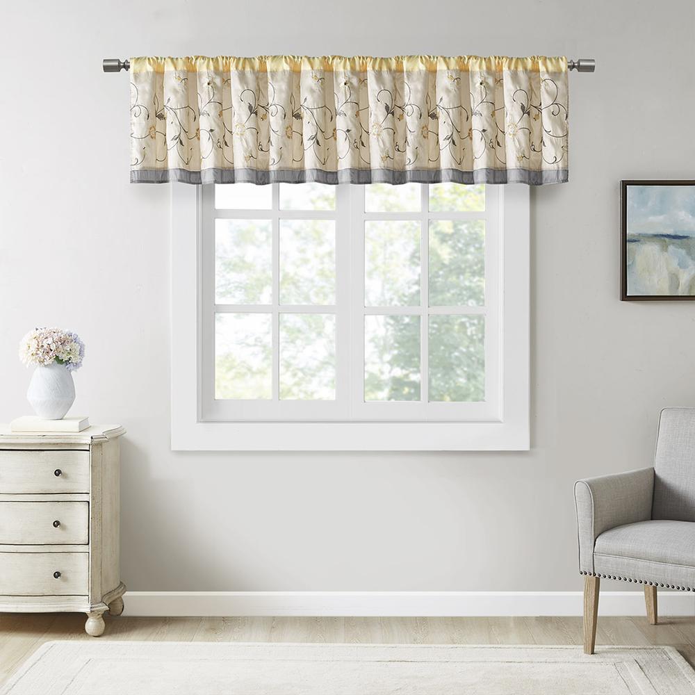 Embroidered Window Valance. Picture 4