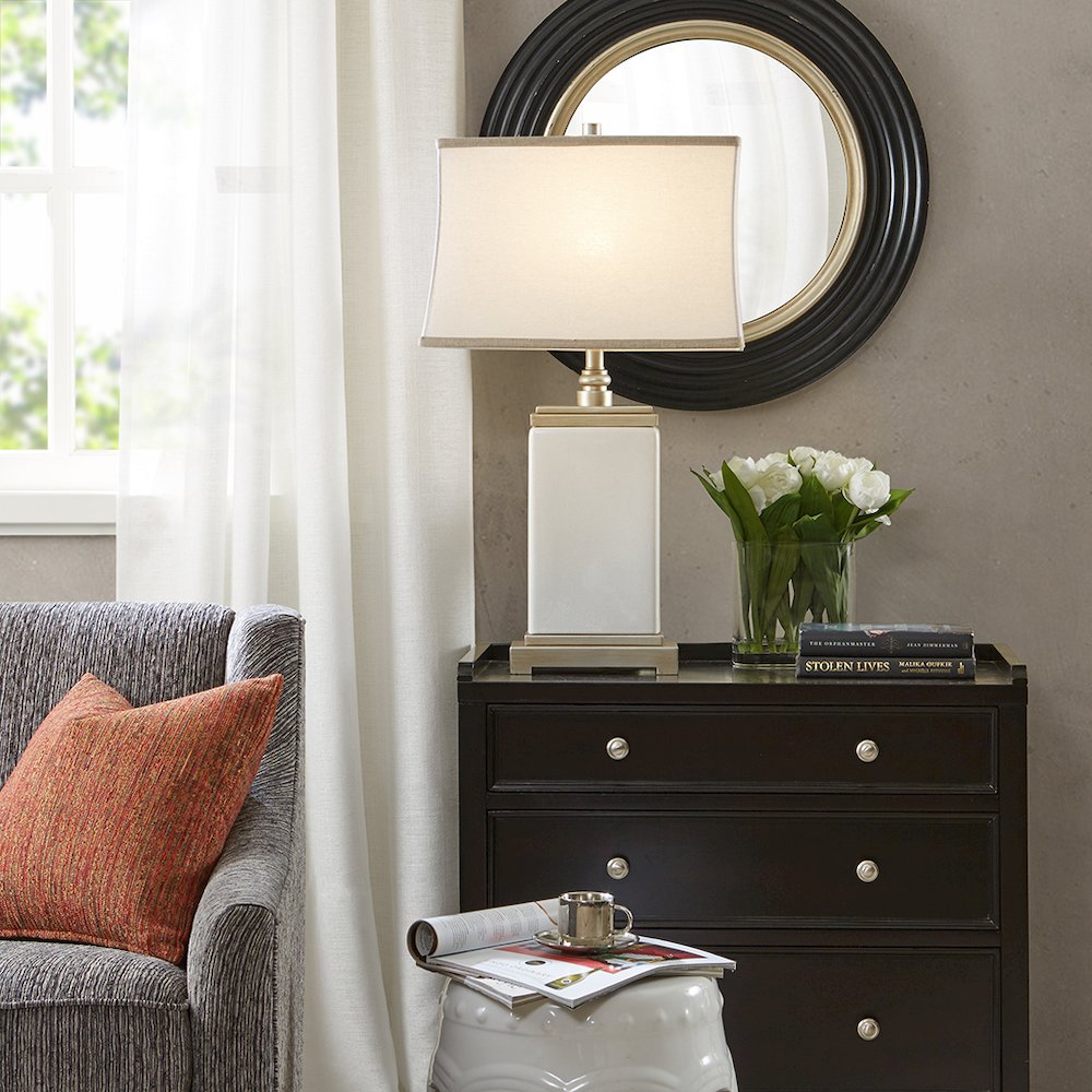 Rectangular Ceramic Table Lamp. Picture 4