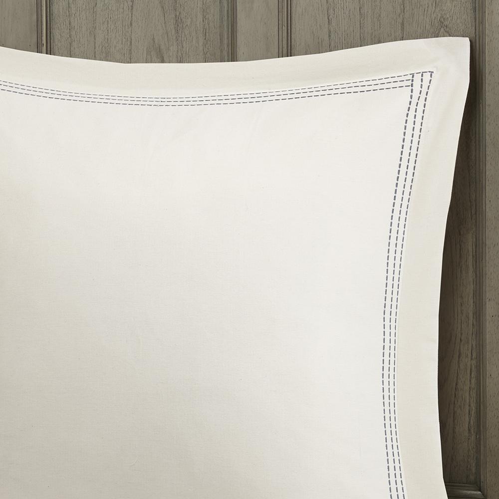 Farmhouse Comforter Set, Blue color. Picture 5