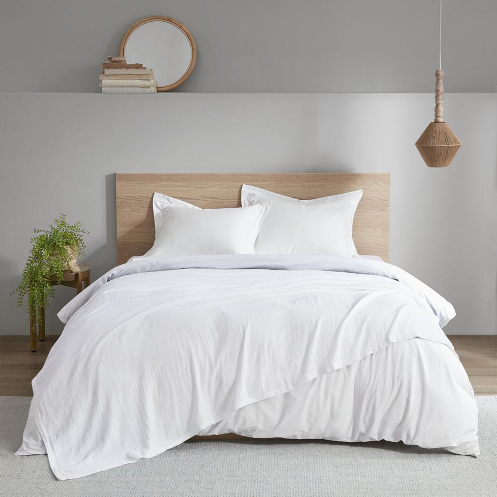 Gauze 100% Cotton Lightweight Blanket, White color. Picture 1
