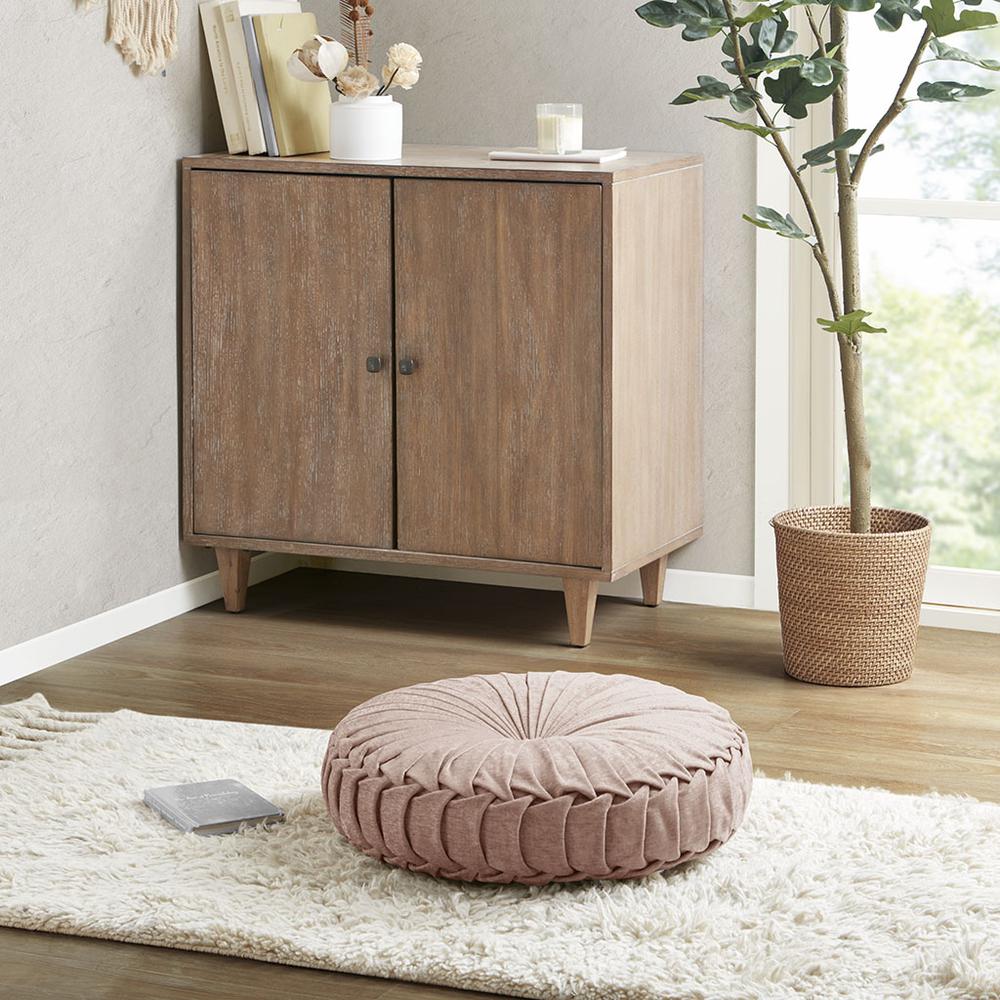 Poly Chenille Round Floor Pillow Cushion. Picture 4