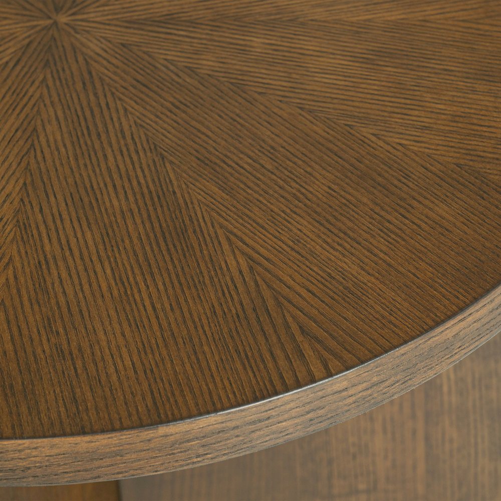 Sadie Accent Table, Walnut Brown color. Picture 4