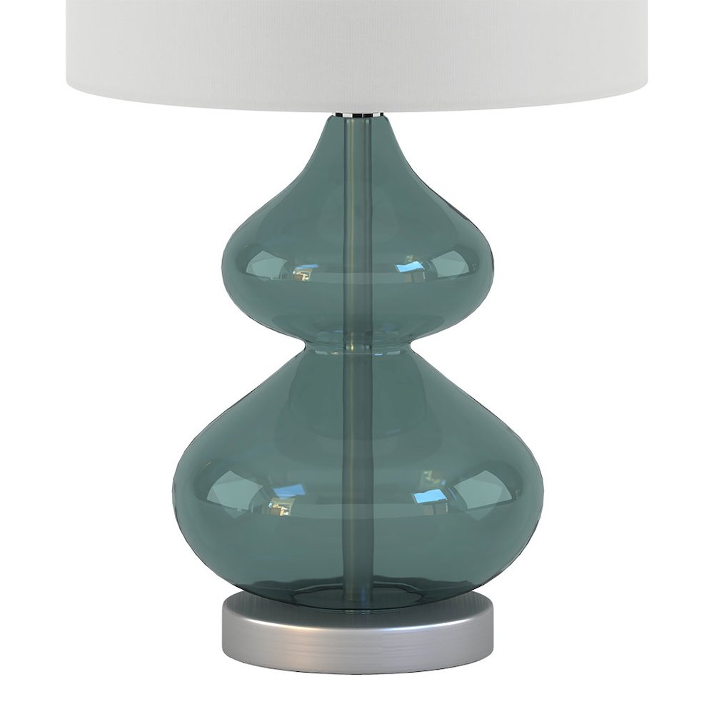 Curved Glass Table Lamp, Set of 2. Picture 3