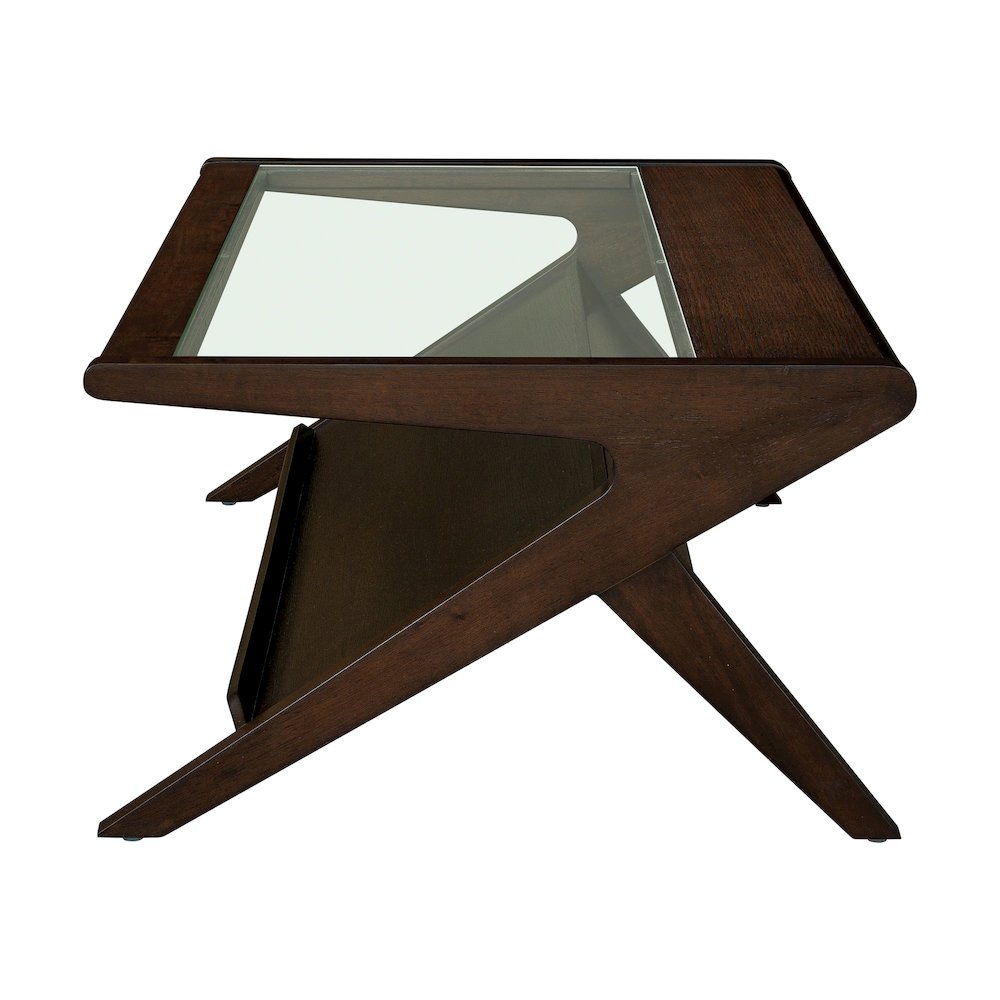 Rocket wood & tempered glass coffee table. Picture 2