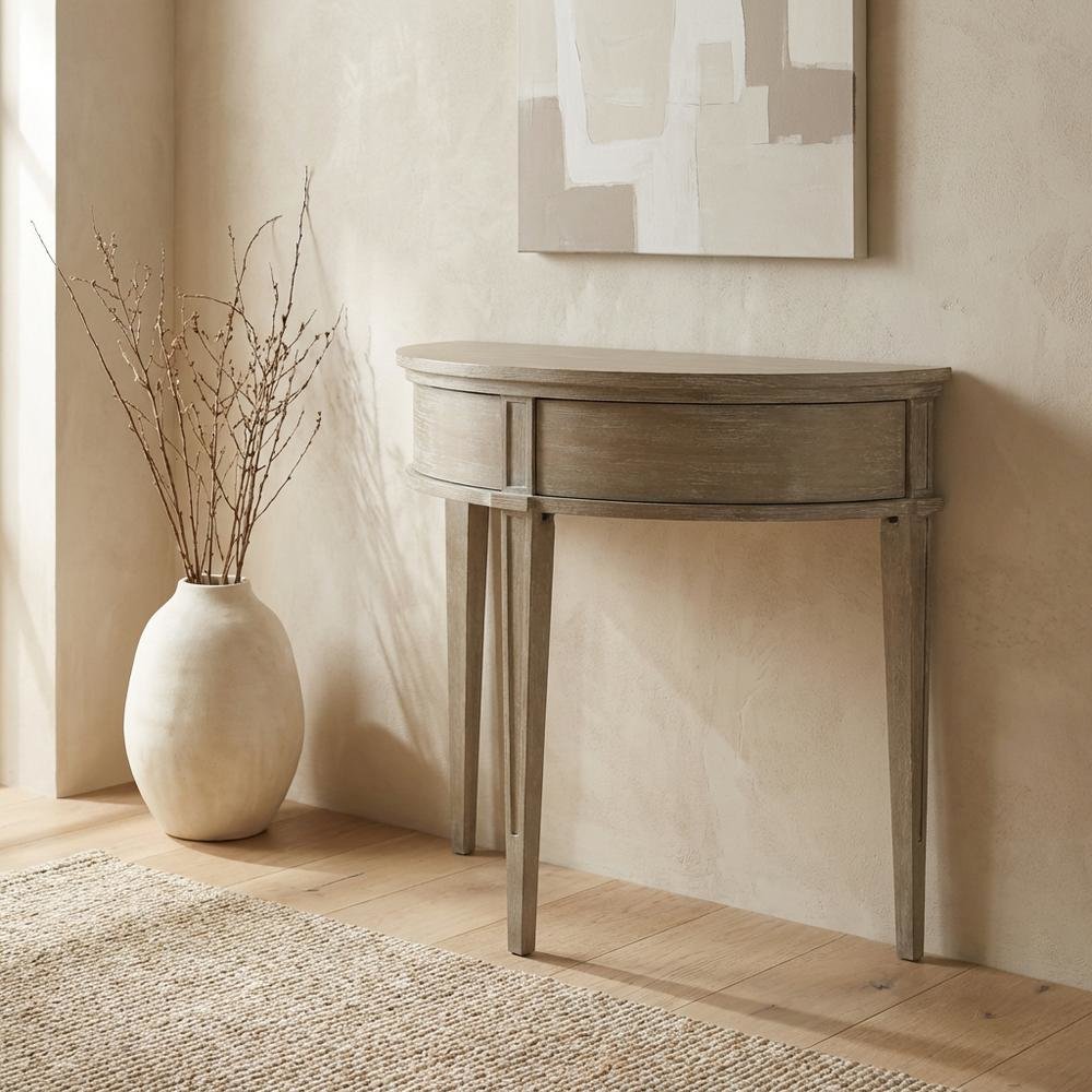 Black Storage Console Table with Modern Design and Sturdy Construction. Picture 2