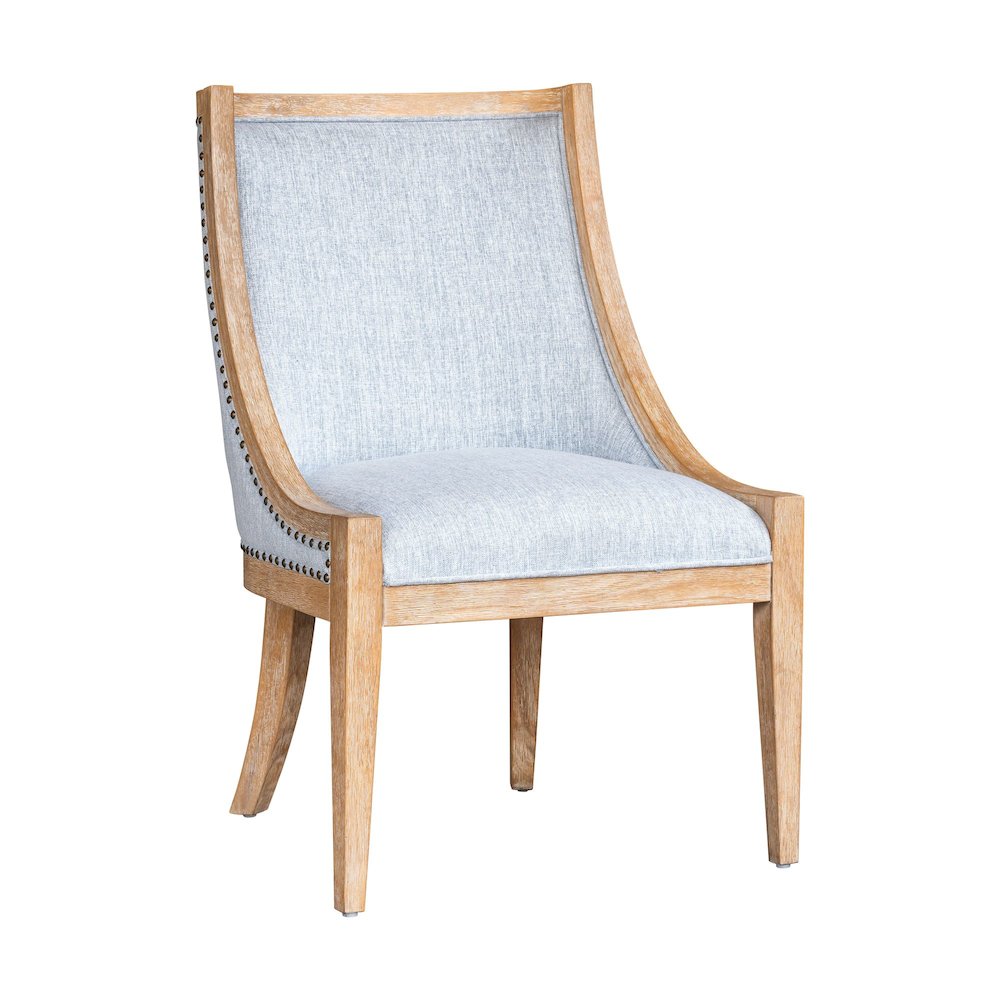 Elmcrest Upholstered Dining Chair with Nailhead Trim. Picture 4