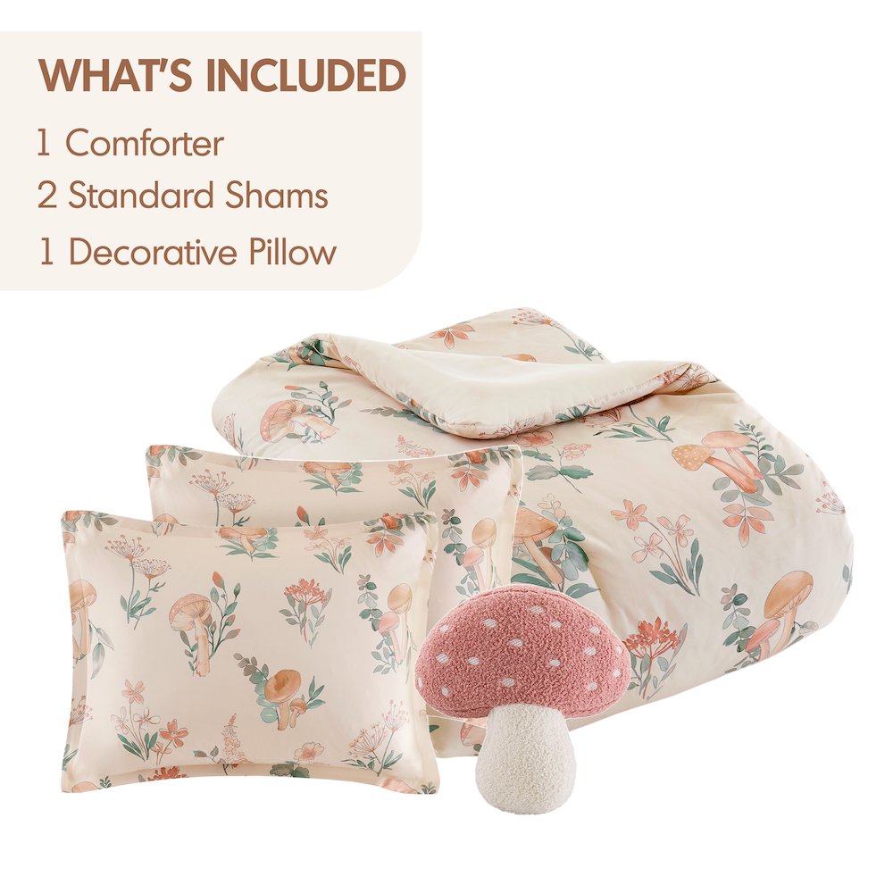 Gwen Mushroom Garden Comforter Set. Picture 3