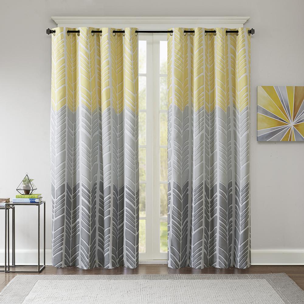 Printed Total Blackout Curtain Panel. Picture 4