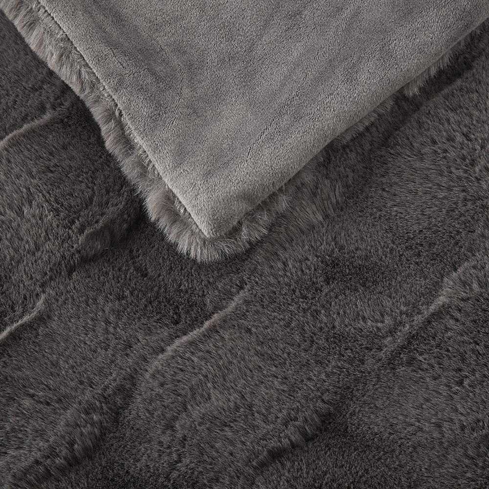 Faux Fur Throw. Picture 3