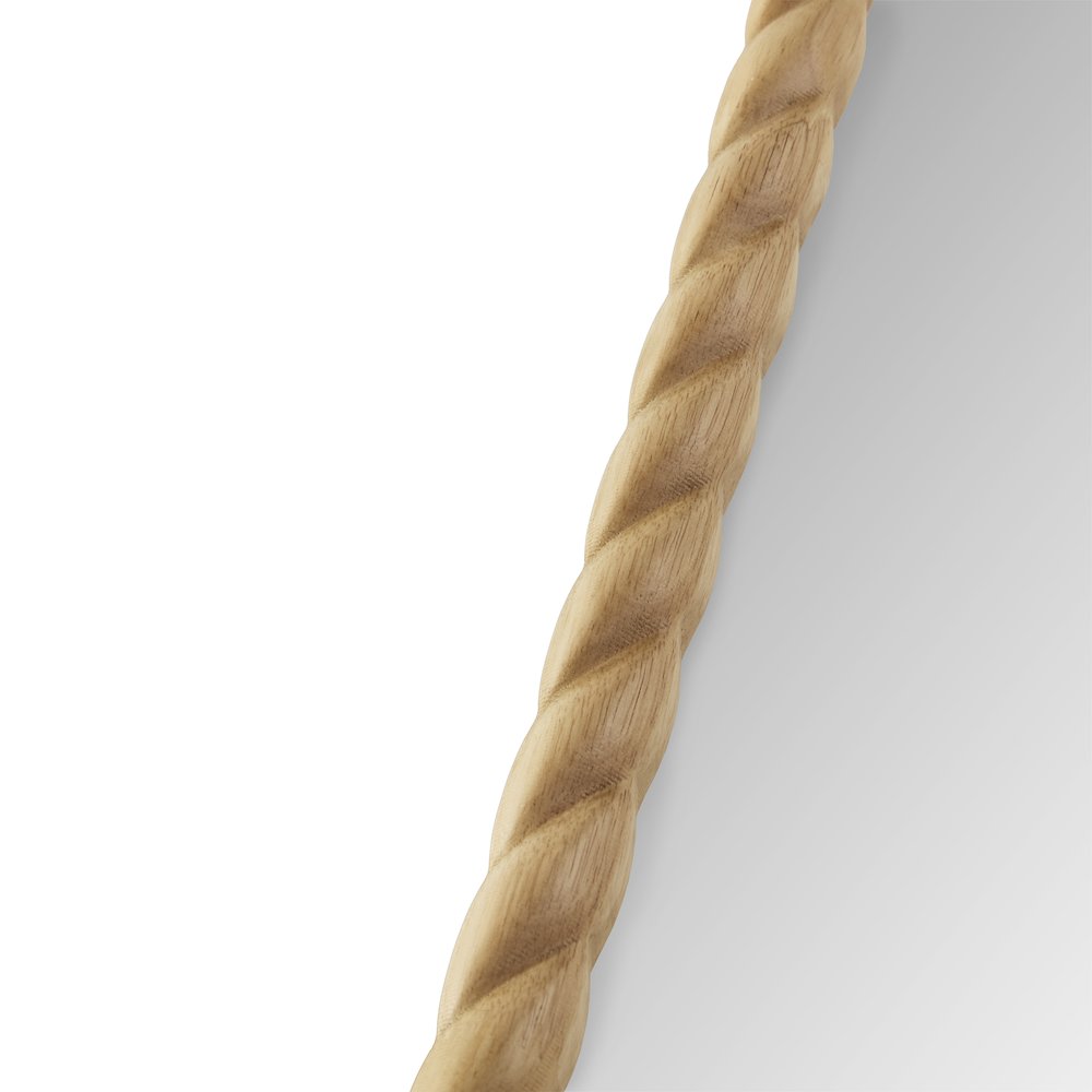 Montra Arched Braided Wood Wall Mirror. Picture 5