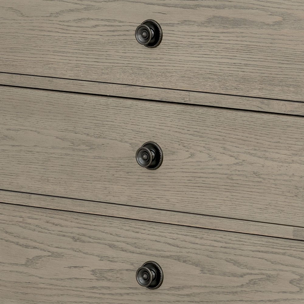 Victoria 6-drawer wood dresser (70"), Reclaimed Grey color. Picture 5