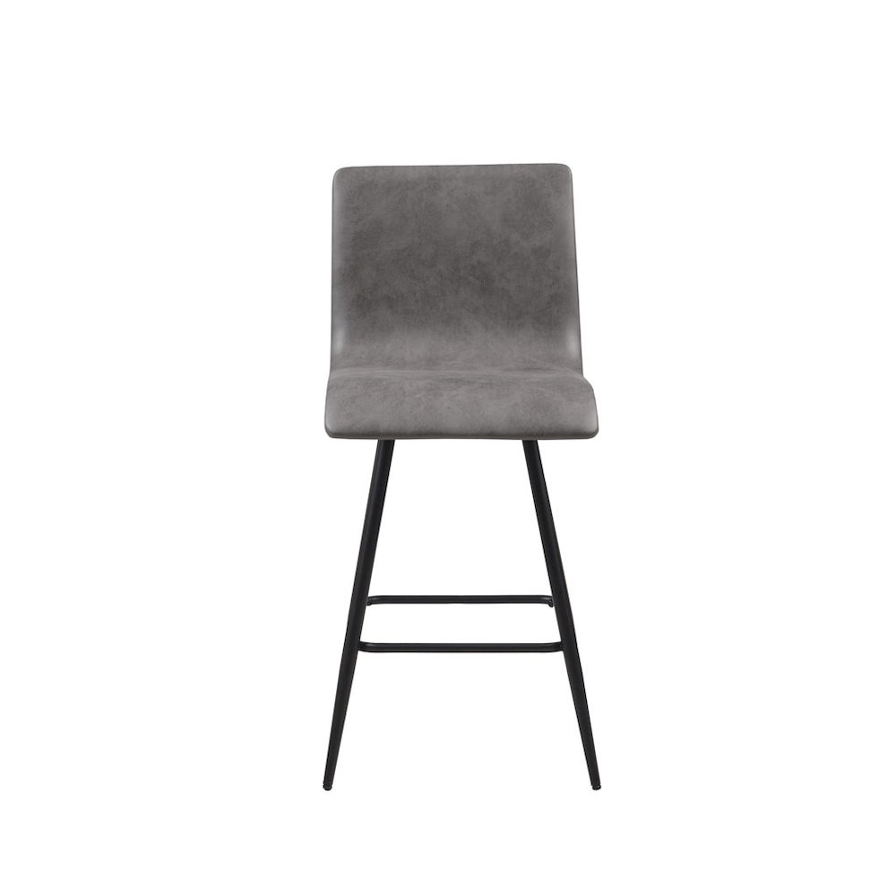Faux Leather Swivel Counter Stool. Picture 3