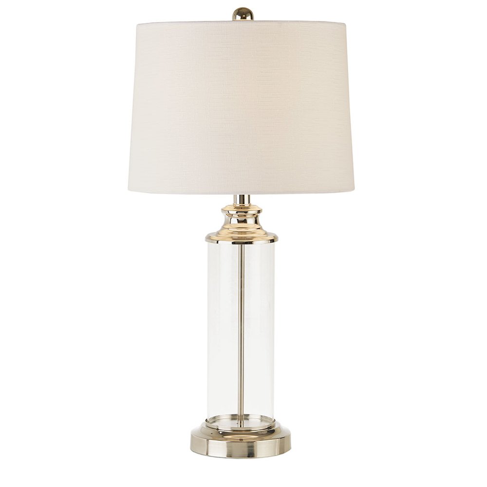 Glass Cylinder Table Lamp Set of 2. Picture 1