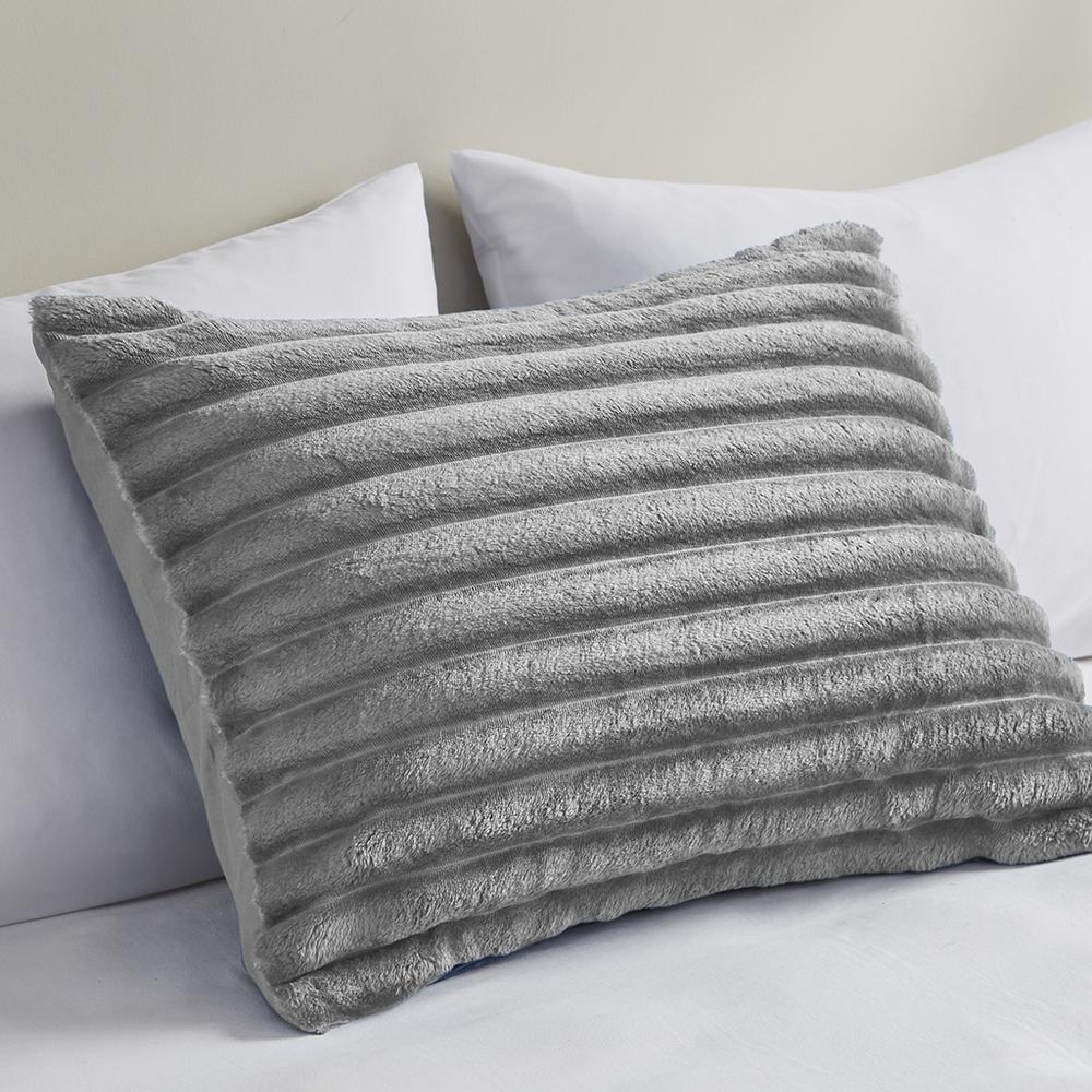 2 Piece Corded Plush Comforter Set. Picture 2
