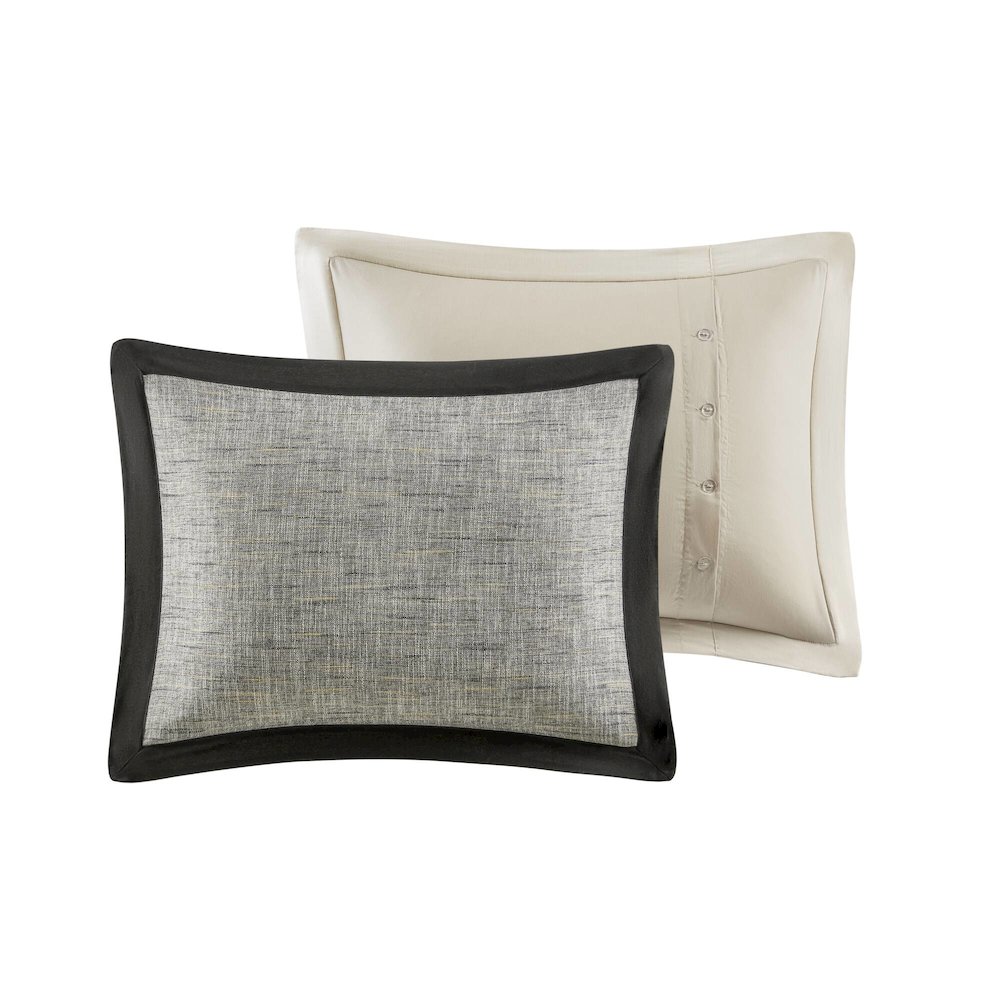 Reed Comforter Set, Gray color. Picture 4