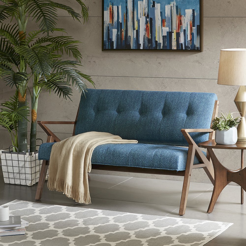 Rocket Loveseat, Blue color. Picture 1