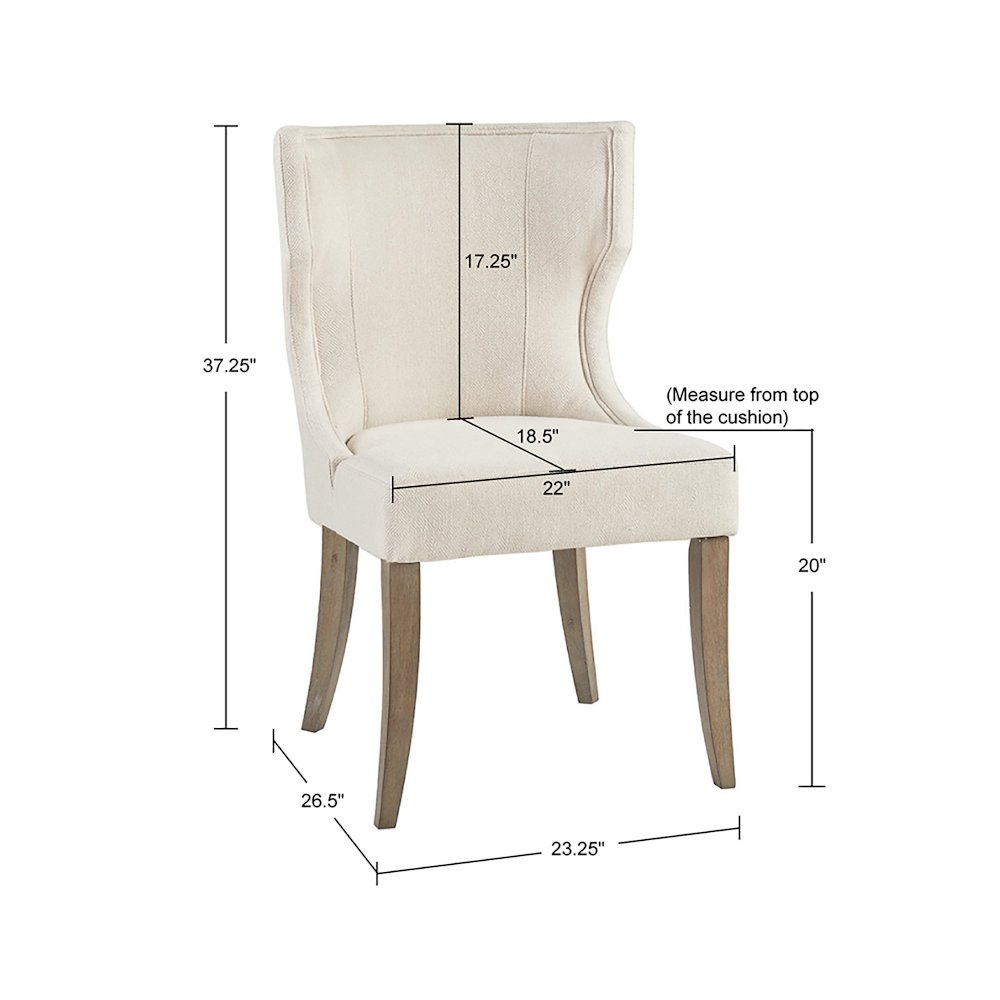 Upholstered Wingback Dining Chair. Picture 5
