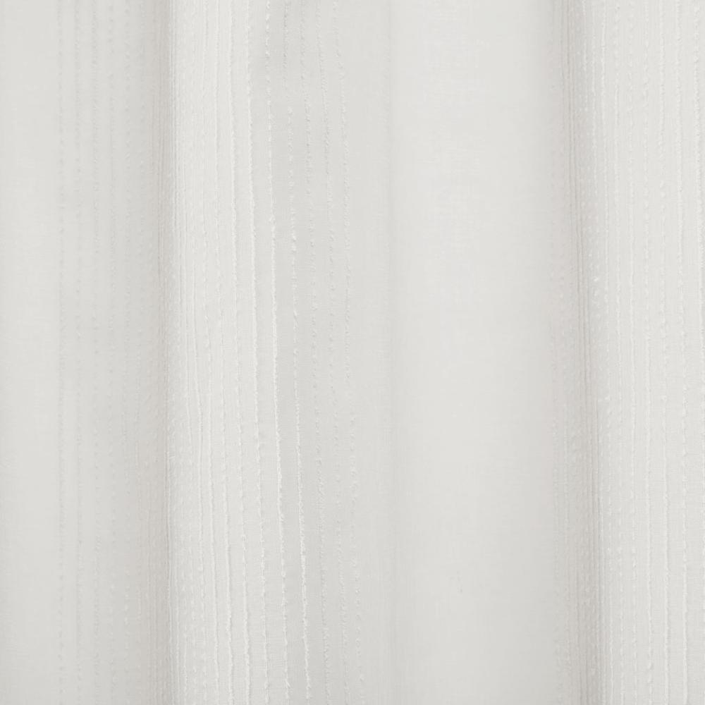 Sheer Striped Shower Curtain - White, Belen Kox. Picture 1
